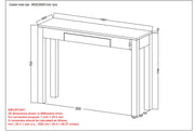 IDRIS-CONSOLE/DESK-DARK SHEESHAM - Furniture Depot