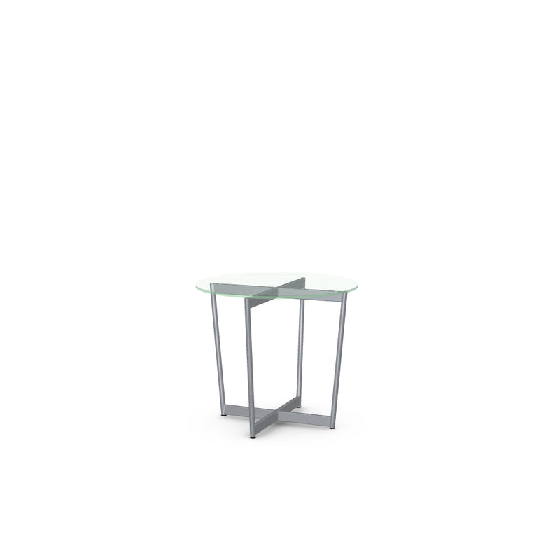 Jill End Table w/ Glass Tabletop