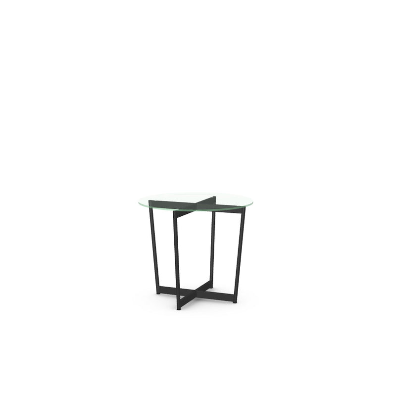 Jill End Table w/ Glass Tabletop