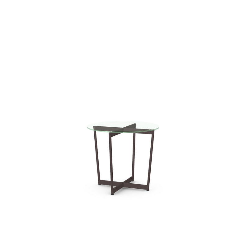 Jill End Table w/ Glass Tabletop