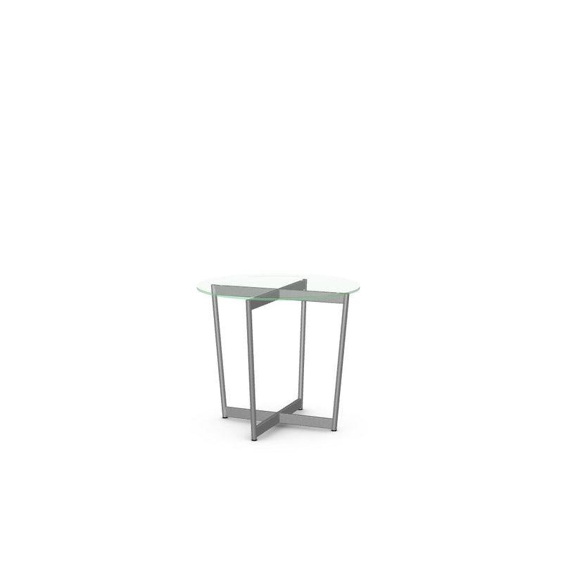 Jill End Table w/ Glass Tabletop