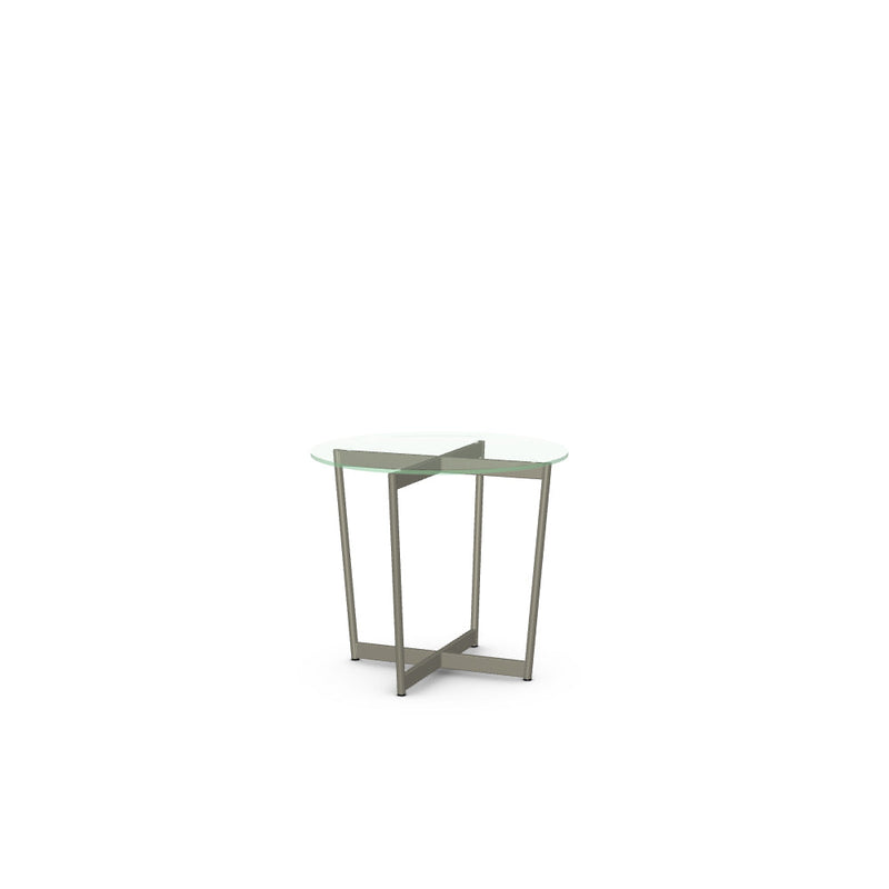 Jill End Table w/ Glass Tabletop