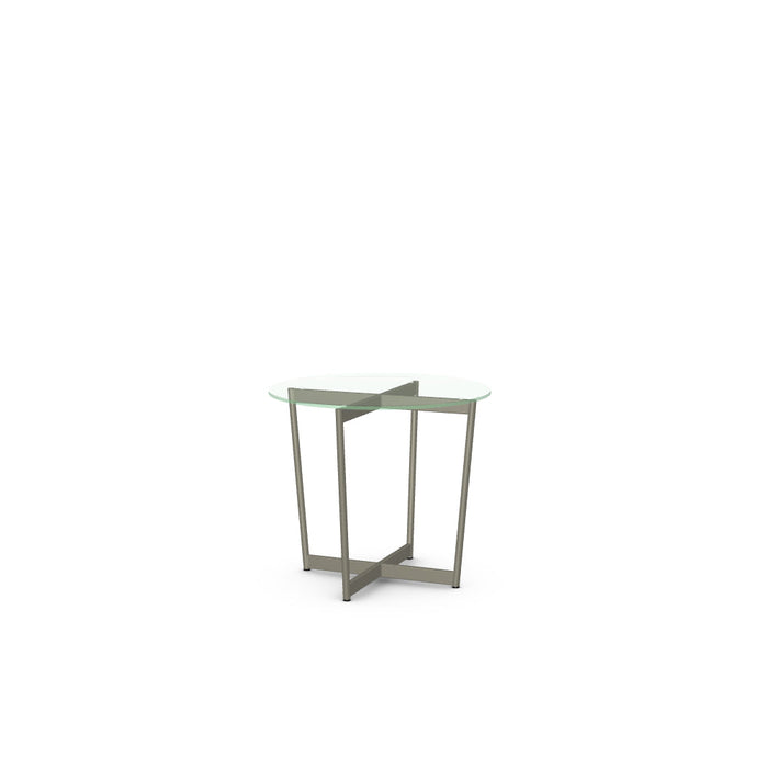 Jill End Table w/ Glass Tabletop