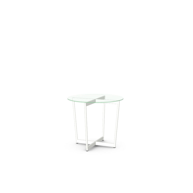 Jill End Table w/ Glass Tabletop