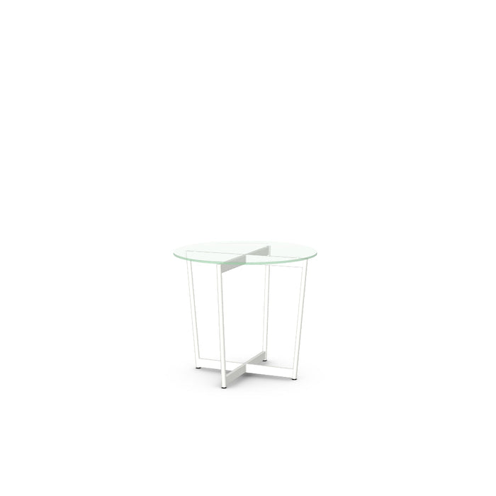 Jill End Table w/ Glass Tabletop