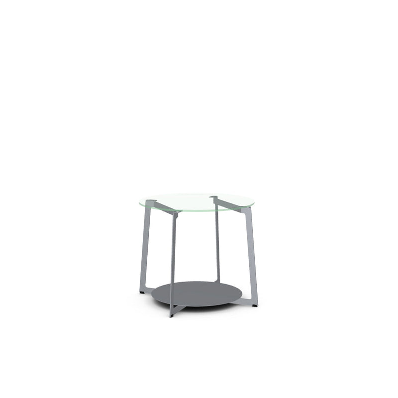 Malloy End Table w/ Glass Tabletop