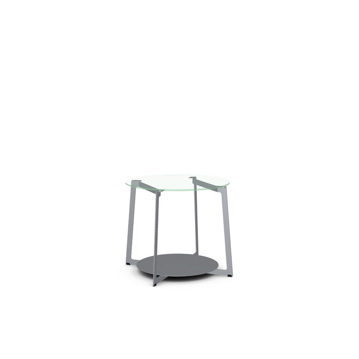 Malloy End Table w/ Glass Tabletop