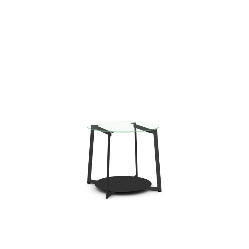 Malloy End Table w/ Glass Tabletop
