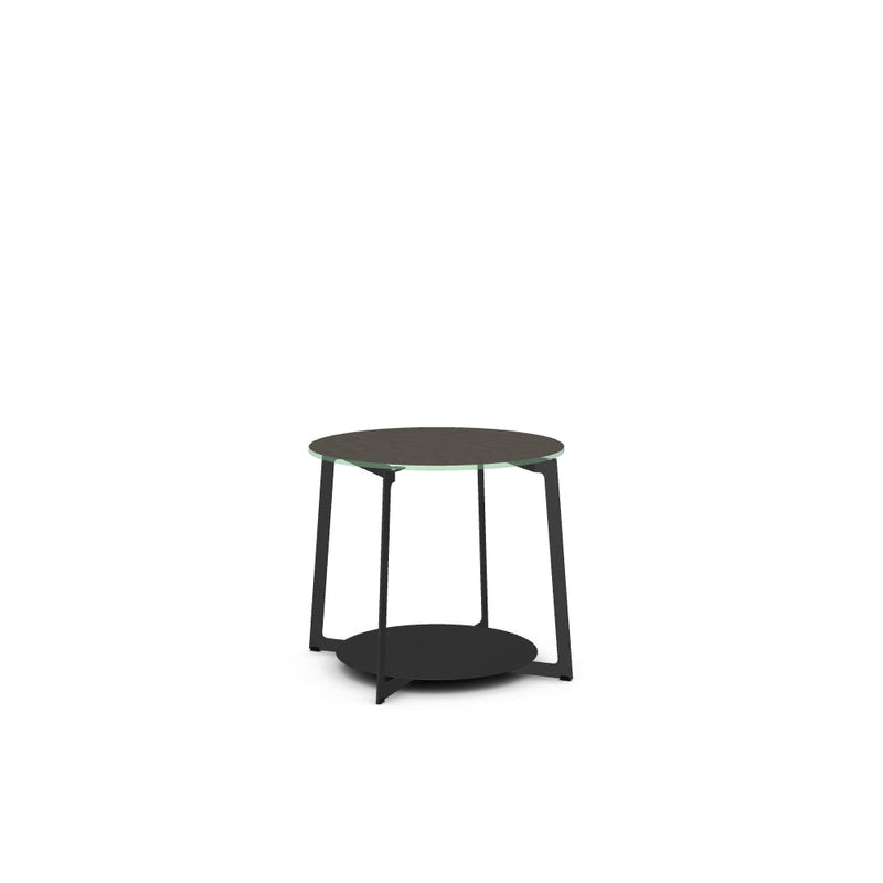 Malloy End Table w/ Starstone Glass Tabletop