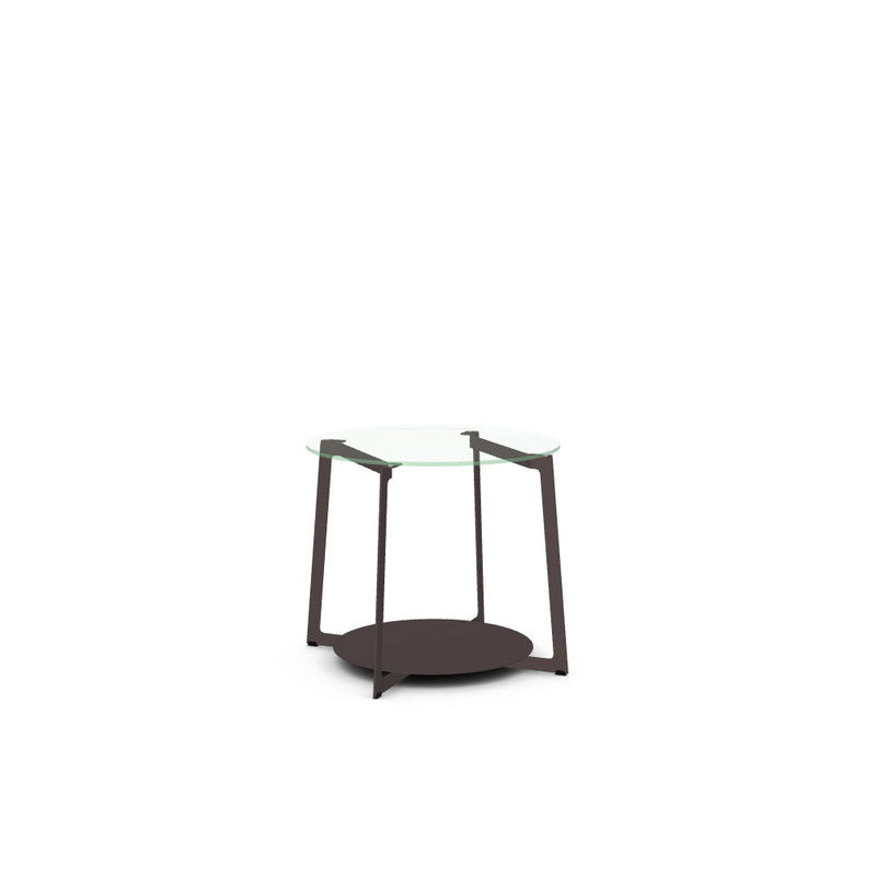 Malloy End Table w/ Glass Tabletop