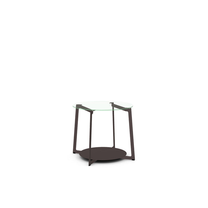 Malloy End Table w/ Glass Tabletop