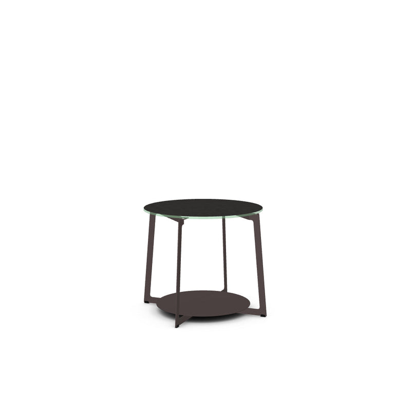 Malloy End Table w/ Starstone Glass Tabletop