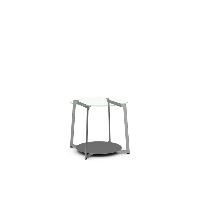 Malloy End Table w/ Glass Tabletop