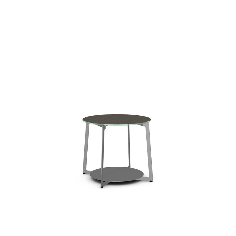Malloy End Table w/ Starstone Glass Tabletop