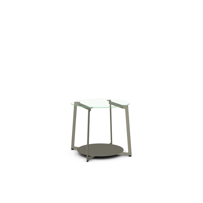 Malloy End Table w/ Glass Tabletop