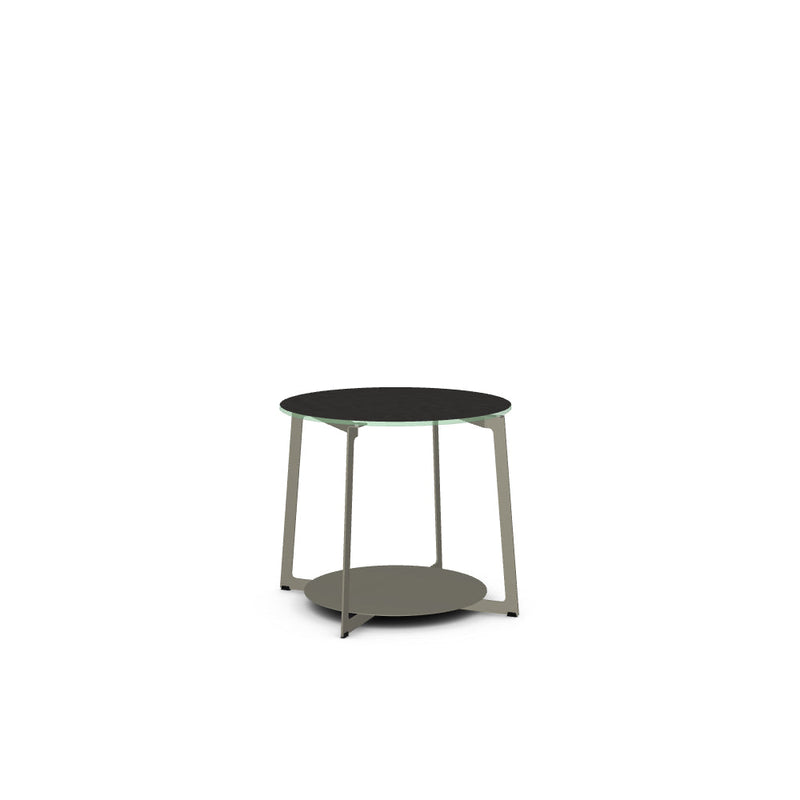 Malloy End Table w/ Starstone Glass Tabletop