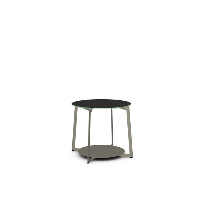 Malloy End Table w/ Starstone Glass Tabletop