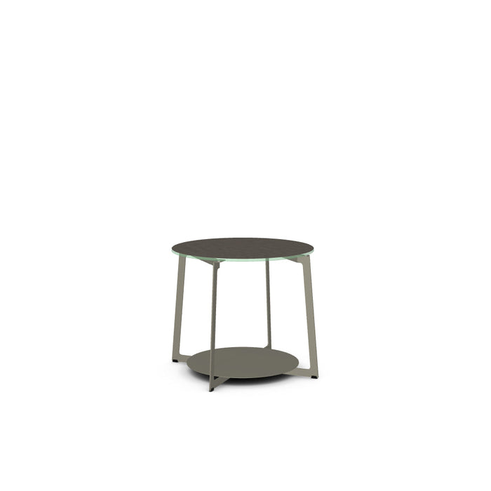 Malloy End Table w/ Starstone Glass Tabletop