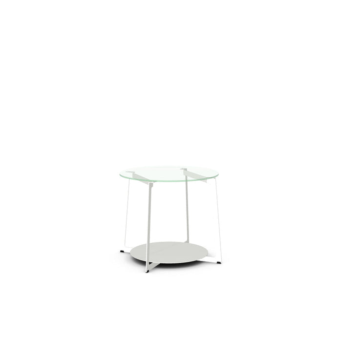 Malloy End Table w/ Glass Tabletop