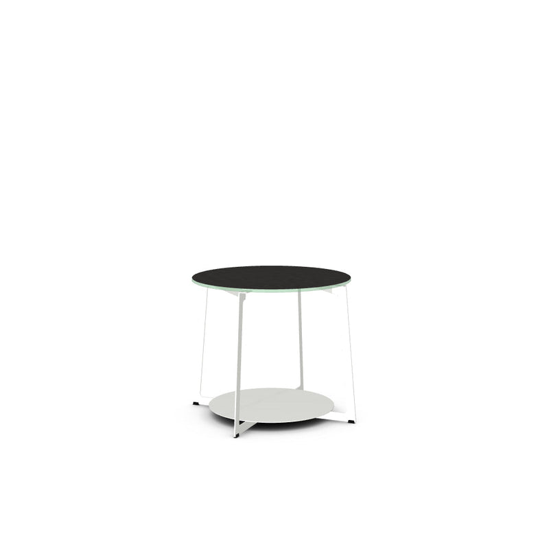 Malloy End Table w/ Starstone Glass Tabletop