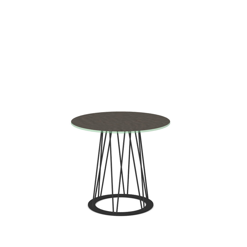 Calypso End Table w/ Starstone Glass Tabletop