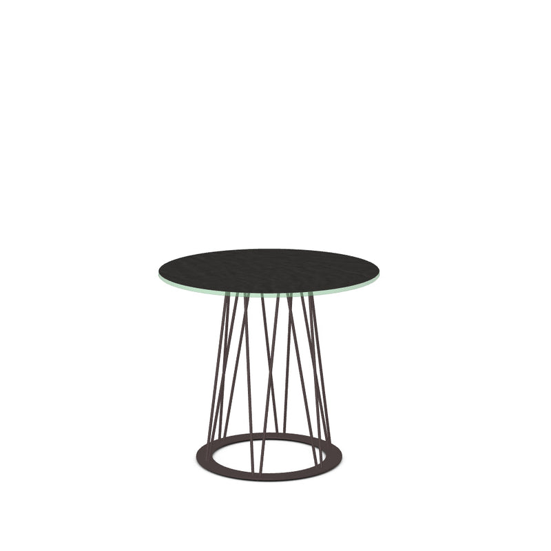 Calypso End Table w/ Starstone Glass Tabletop