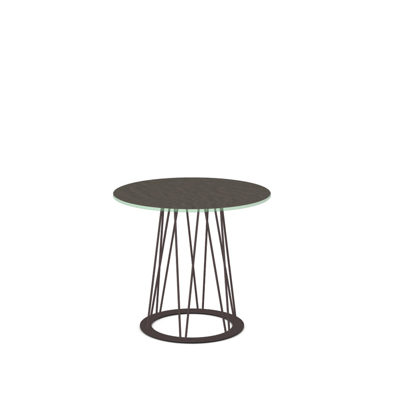 Calypso End Table w/ Starstone Glass Tabletop