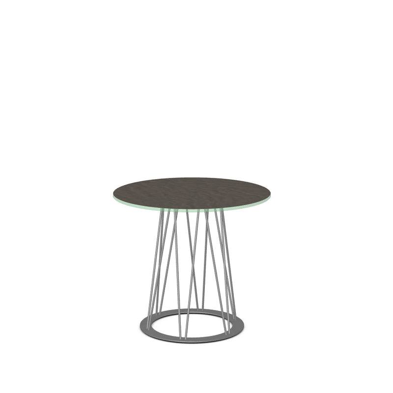 Calypso End Table w/ Starstone Glass Tabletop