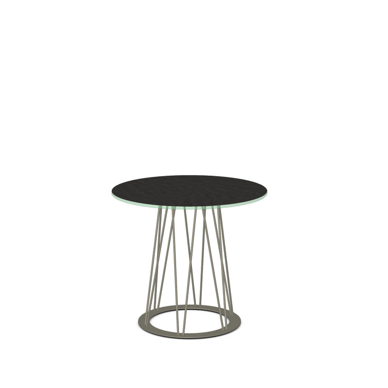 Calypso End Table w/ Starstone Glass Tabletop