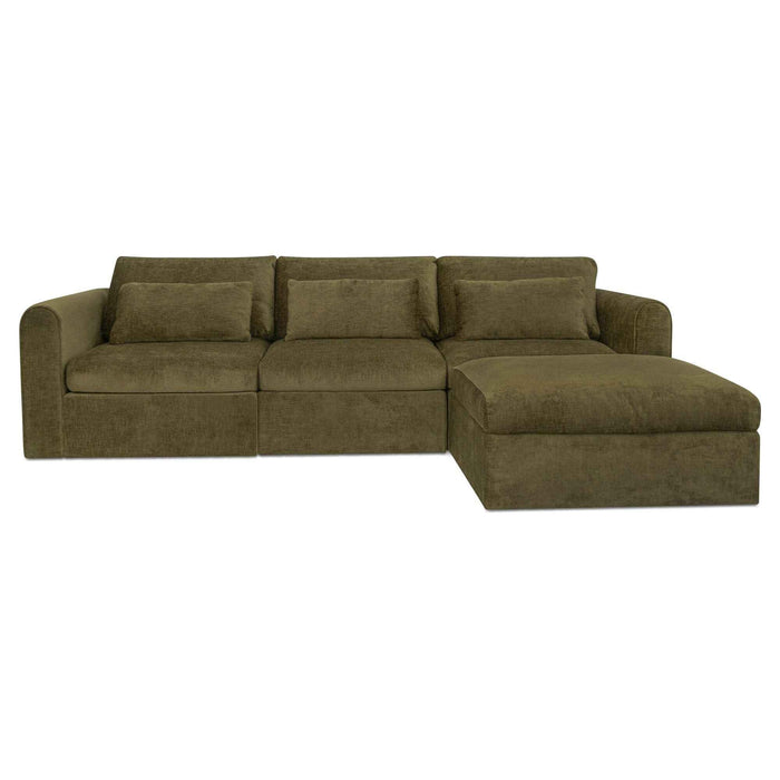 Swift - Lounge Modular Sectional - Dark Green