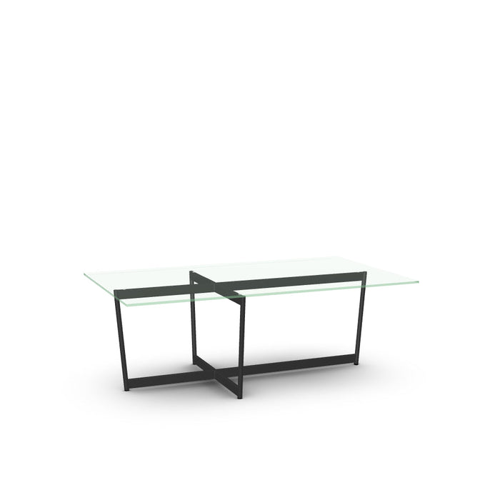 Jill Coffee Table w/ Glass Tabletop