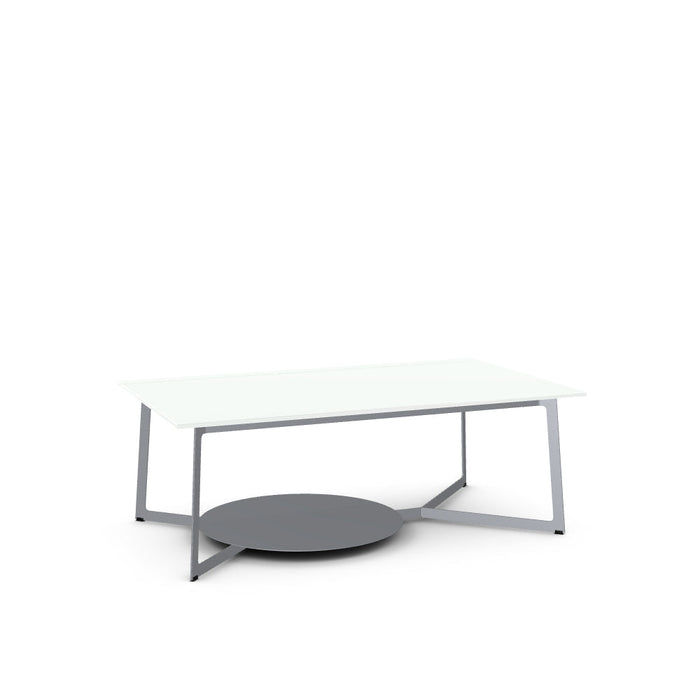 Malloy Coffee Table w/ Glass Tabletop