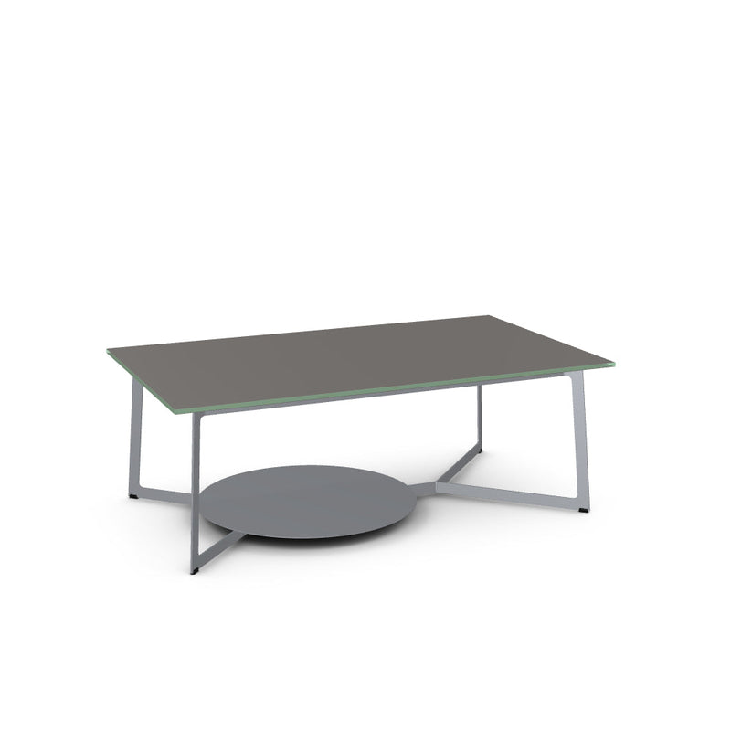 Malloy Coffee Table w/ Glass Tabletop
