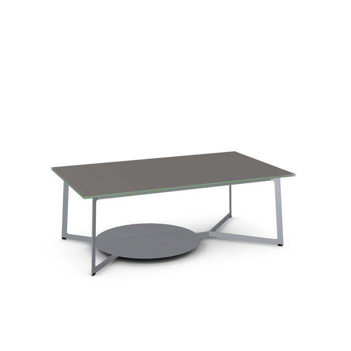 Malloy Coffee Table w/ Glass Tabletop