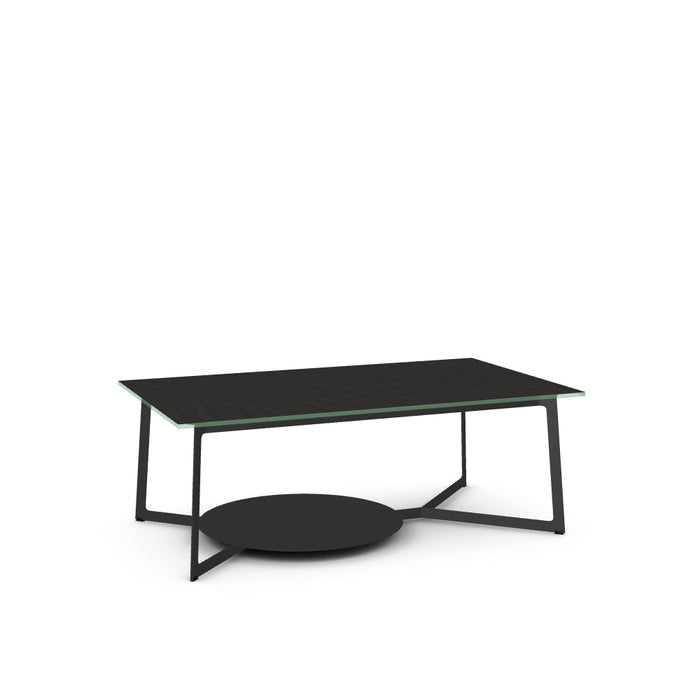 Malloy Coffee Table w/ Starstone Glass Tabletop