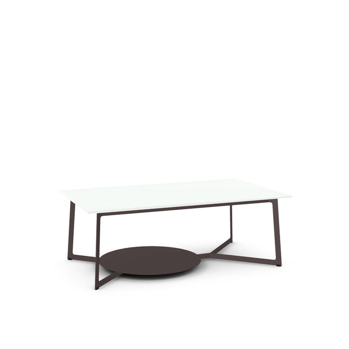 Malloy Coffee Table w/ Glass Tabletop