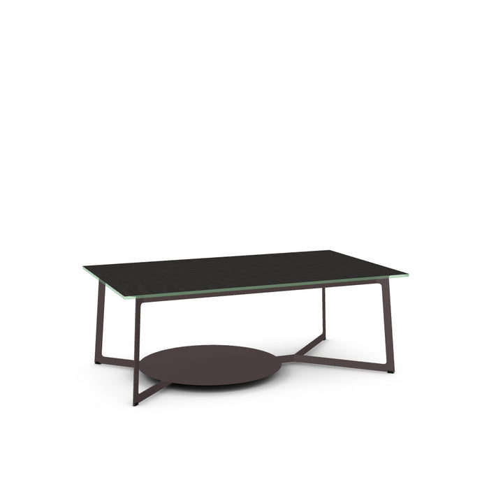 Malloy Coffee Table w/ Starstone Glass Tabletop
