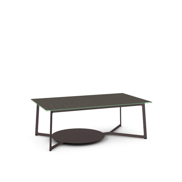 Malloy Coffee Table w/ Starstone Glass Tabletop