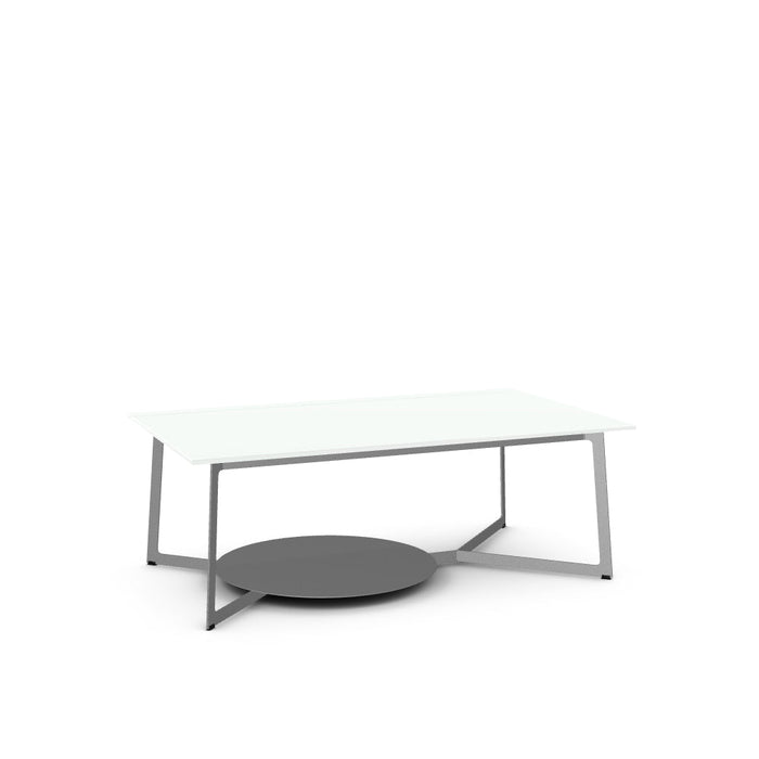 Malloy Coffee Table w/ Glass Tabletop