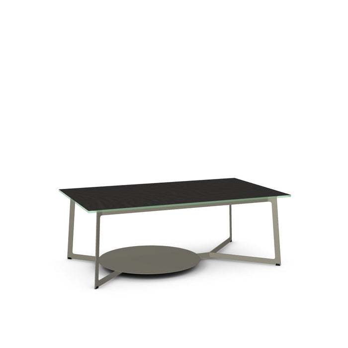 Malloy Coffee Table w/ Starstone Glass Tabletop