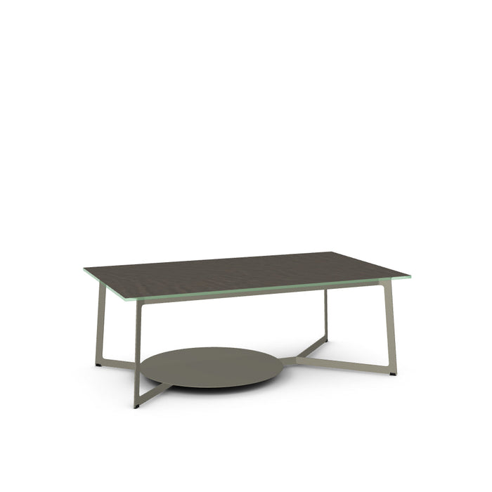 Malloy Coffee Table w/ Starstone Glass Tabletop