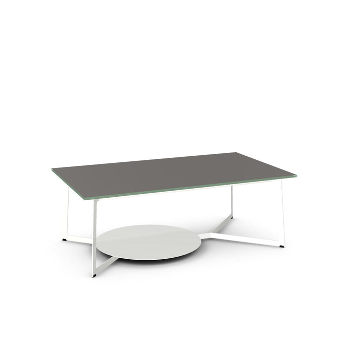 Malloy Coffee Table w/ Glass Tabletop