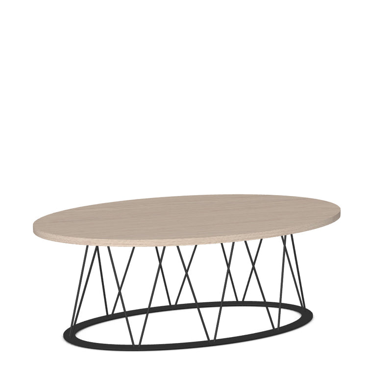 Calypso Coffee Table w/ Wood Veneer Tabletop
