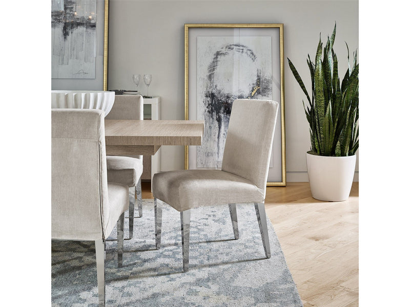 Modern - Jett Slip Cover Side Chair - Light Gray