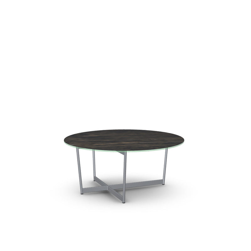 Jill Coffee Table w/ Italian Porcelain Glass Tabletop
