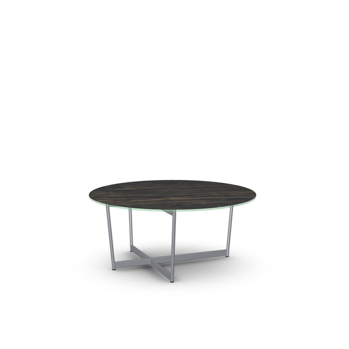 Jill Coffee Table w/ Italian Porcelain Glass Tabletop