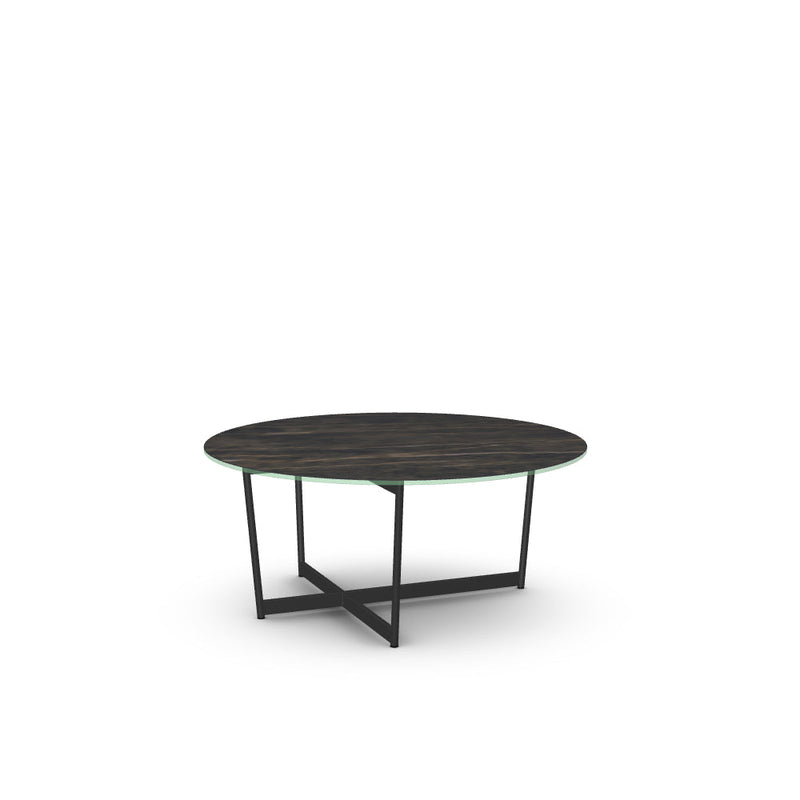 Jill Coffee Table w/ Italian Porcelain Glass Tabletop