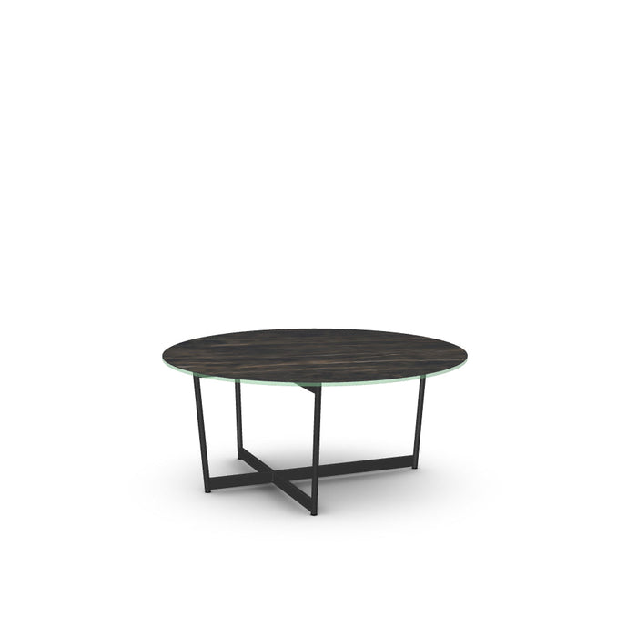 Jill Coffee Table w/ Italian Porcelain Glass Tabletop