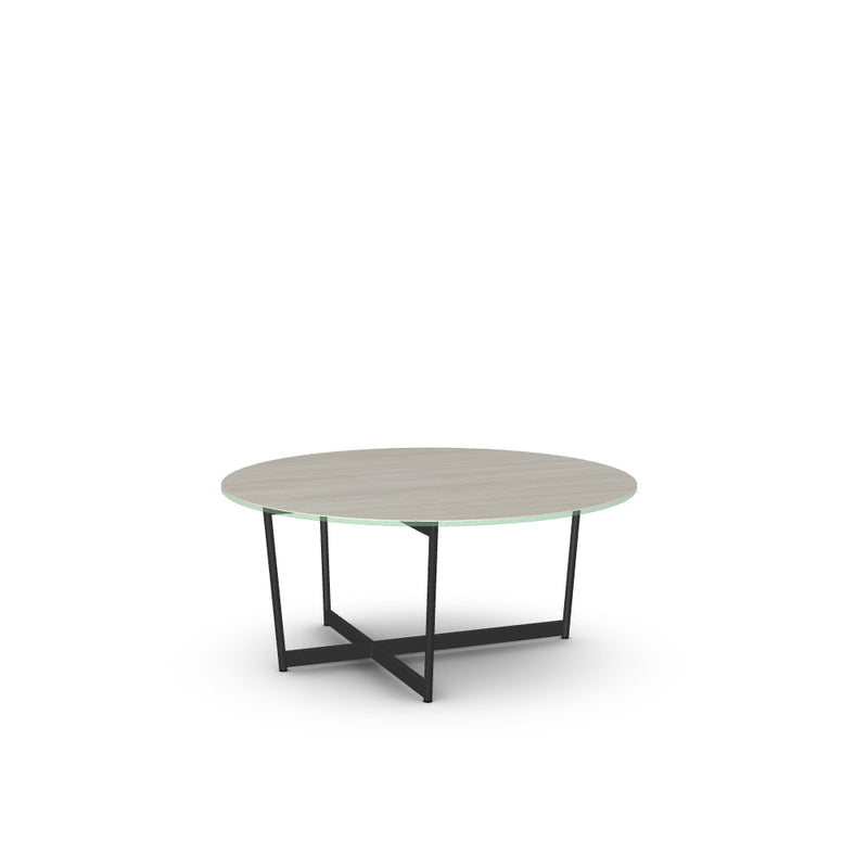 Jill Coffee Table w/ Italian Porcelain Glass Tabletop