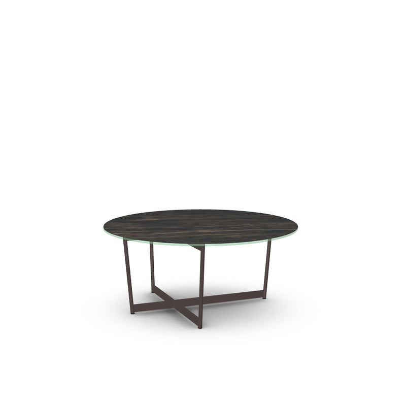 Jill Coffee Table w/ Italian Porcelain Glass Tabletop